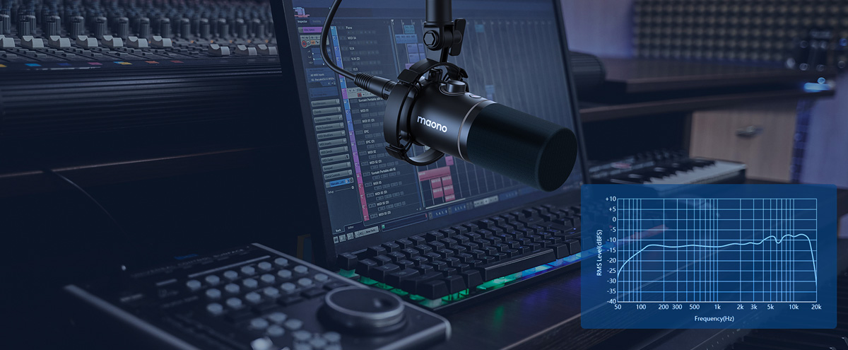 Maono PD200X USB/XLR Dynamic Microphone Black