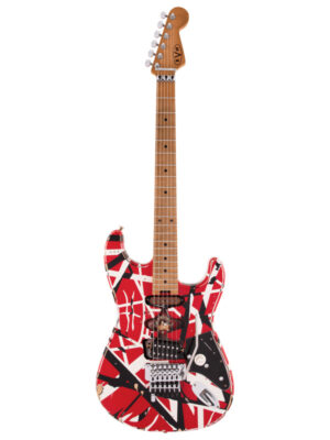 EVH Striped Series Frankenstein Frankie Red/Black/White