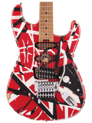 EVH Striped Series Frankenstein Frankie Red/Black/White