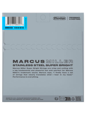Dunlop Marcus Miller Super Bright Bass Strings 45-125 | 5-String