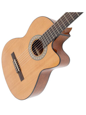 Santos Martinez Preludio Cutaway Electro-Classic Guitar Natural