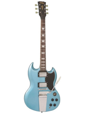 Vintage VS6V ReIssued with Vintage-Style Vibrato Gun Hill Blue