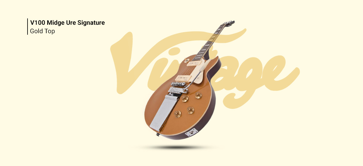 Vintage V100 Midge Ure Signature Gold Top