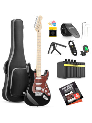 Donner DST-152B Electric Guitar Kit Black
