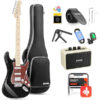 Donner DST-152B Electric Guitar Kit Black