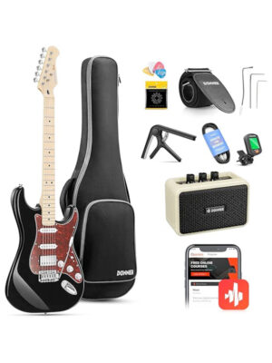 Donner DST-152B Electric Guitar Kit Black