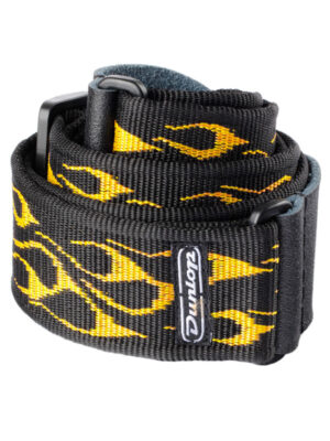 Dunlop Classic Flambe Orange/Yellow Strap