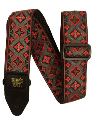 Ernie Ball Classic Jacquard Guitar Strap Red King