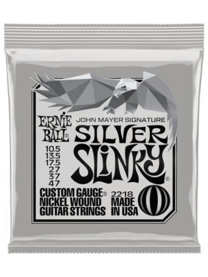Ernie Ball John Mayer Silver Slinky Signature Electric Guitar Strings 10.5-47 Gauge