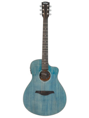 Vintage Pacific Coast Electro-Acoustic Guitar Denim Blue