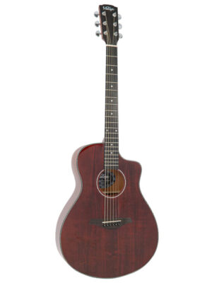 Vintage Pacific Coast Series Acoustic Guitar Claret Red
