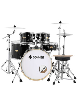 Donner DDS-520 5-Piece Drum Set with Practice Mute Pad