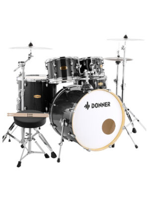 Donner DDS-520 5-Piece Drum Set with Practice Mute Pad