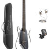 Donner HUSH-I Travel Acoustic-Electric Guitar Kit Maple Black