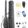 Donner HUSH-X Pro Travel Electric Guitar Kit Black