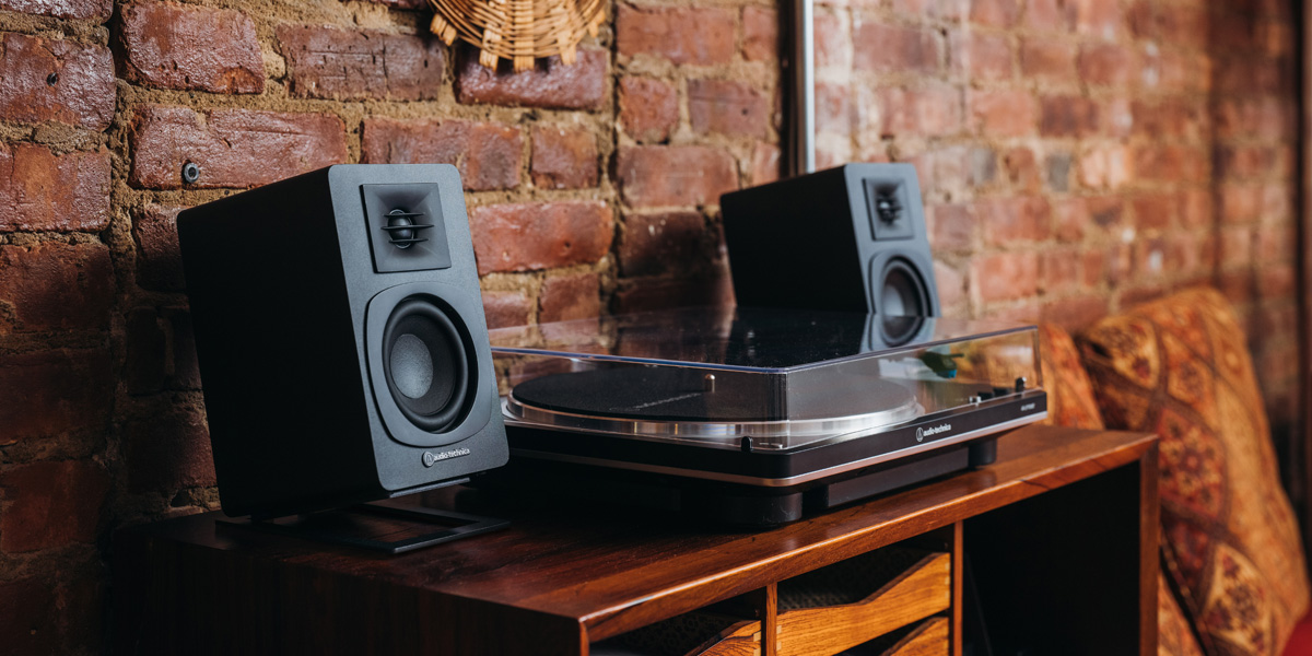 Audio-Technica AT-SP3X Powered Speakers Black