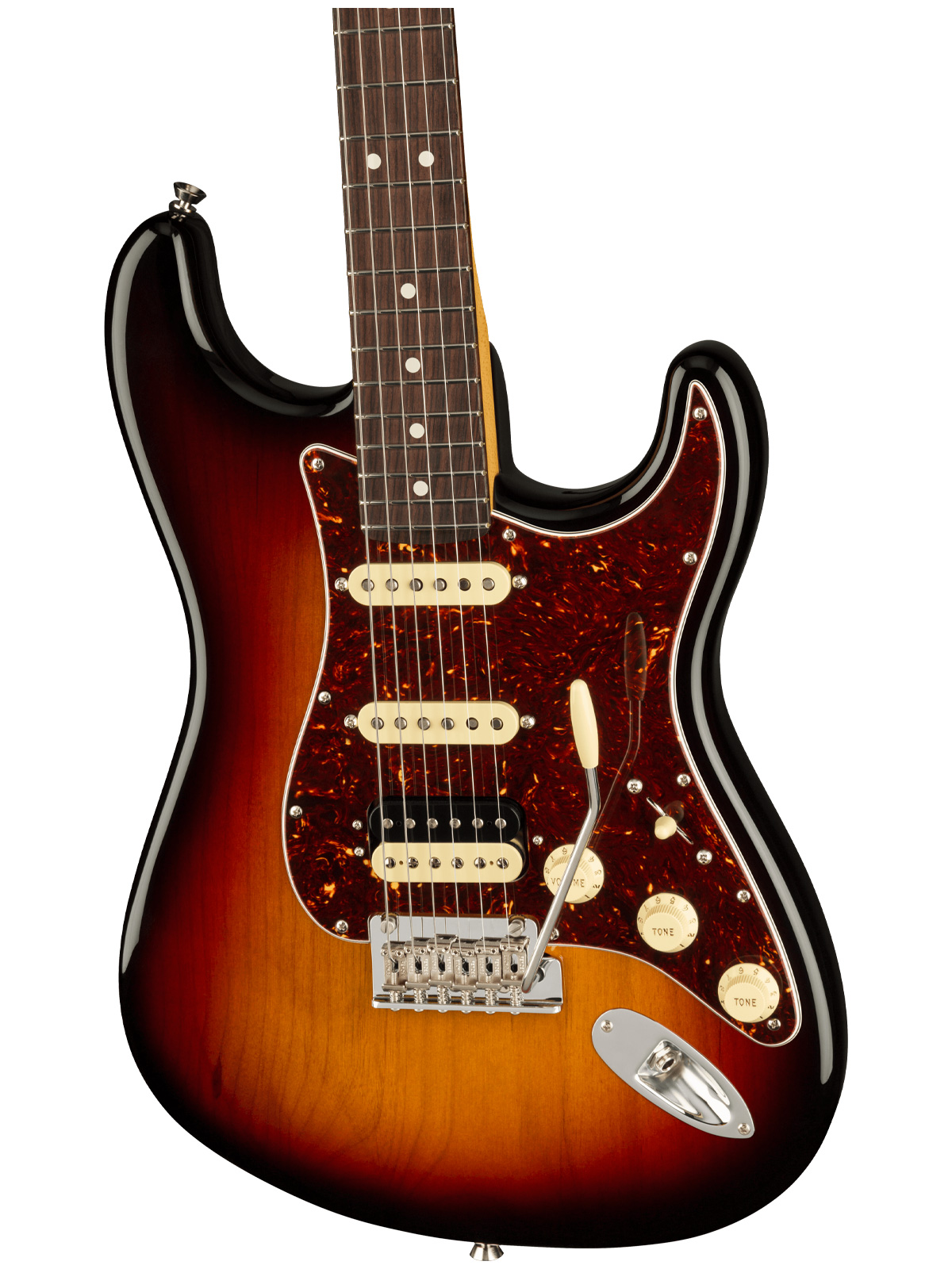 Fender American Professional II Stratocaster HSS Rosewood Fingerboard 3-Color Sunburst - Image 3