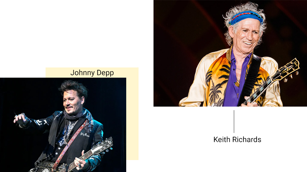 جانی دپ و کیث ریچاردز