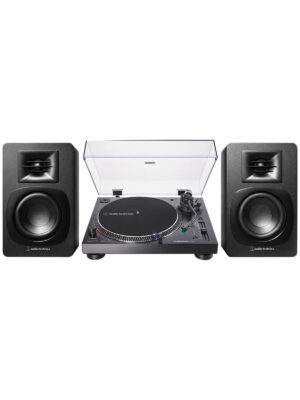 Audio-Technica AT-LP120XBT-USB Wireless Turntable and AT-SP3X Speakers Bundle