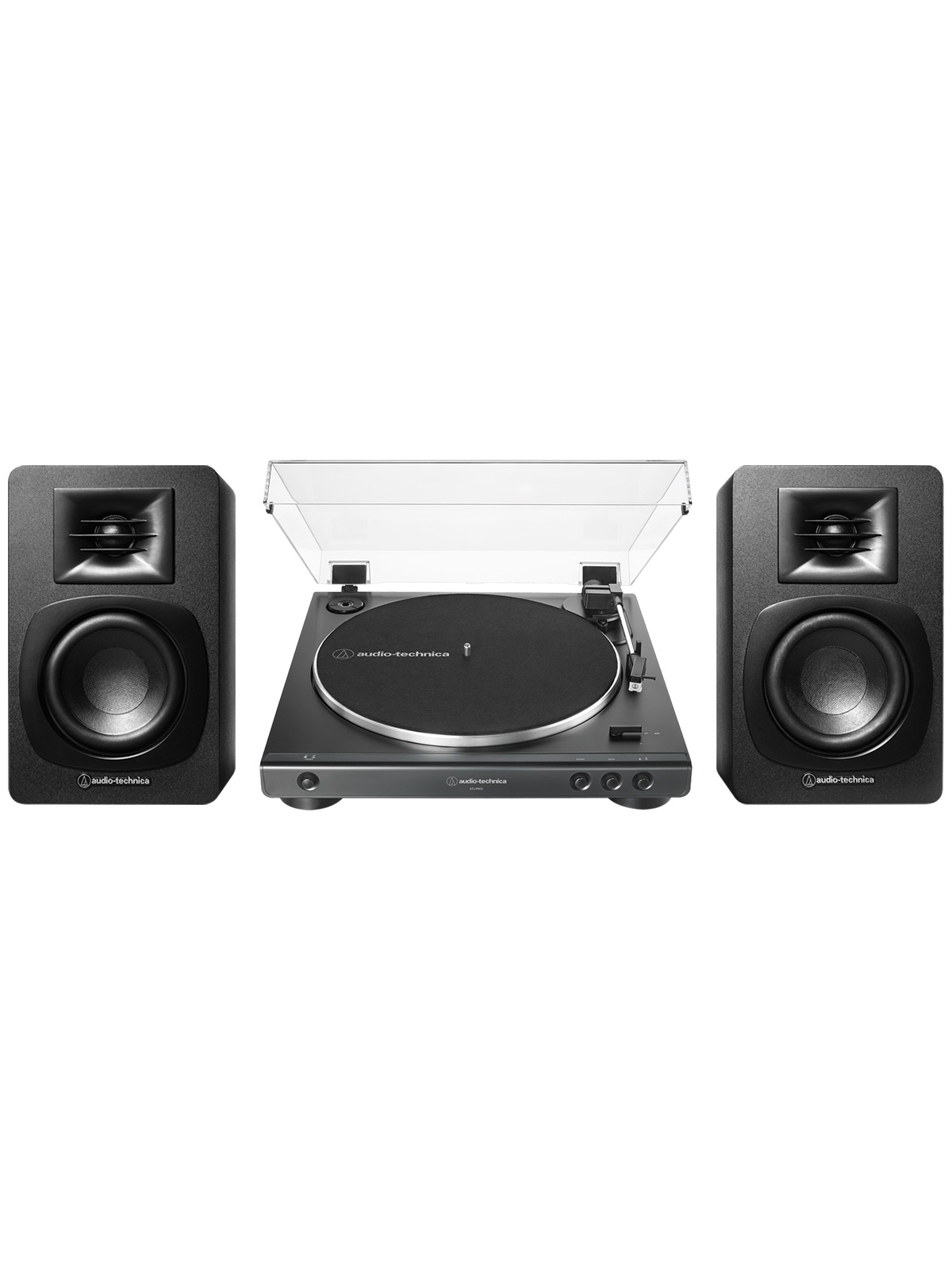 Audio-Technica AT-LP60X Turntable and AT-SP3X Speakers Bundle
