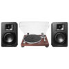 Audio-Technica AT-LPW50BT-RW Wireless Turntable and AT-SP3X Speakers Bundle
