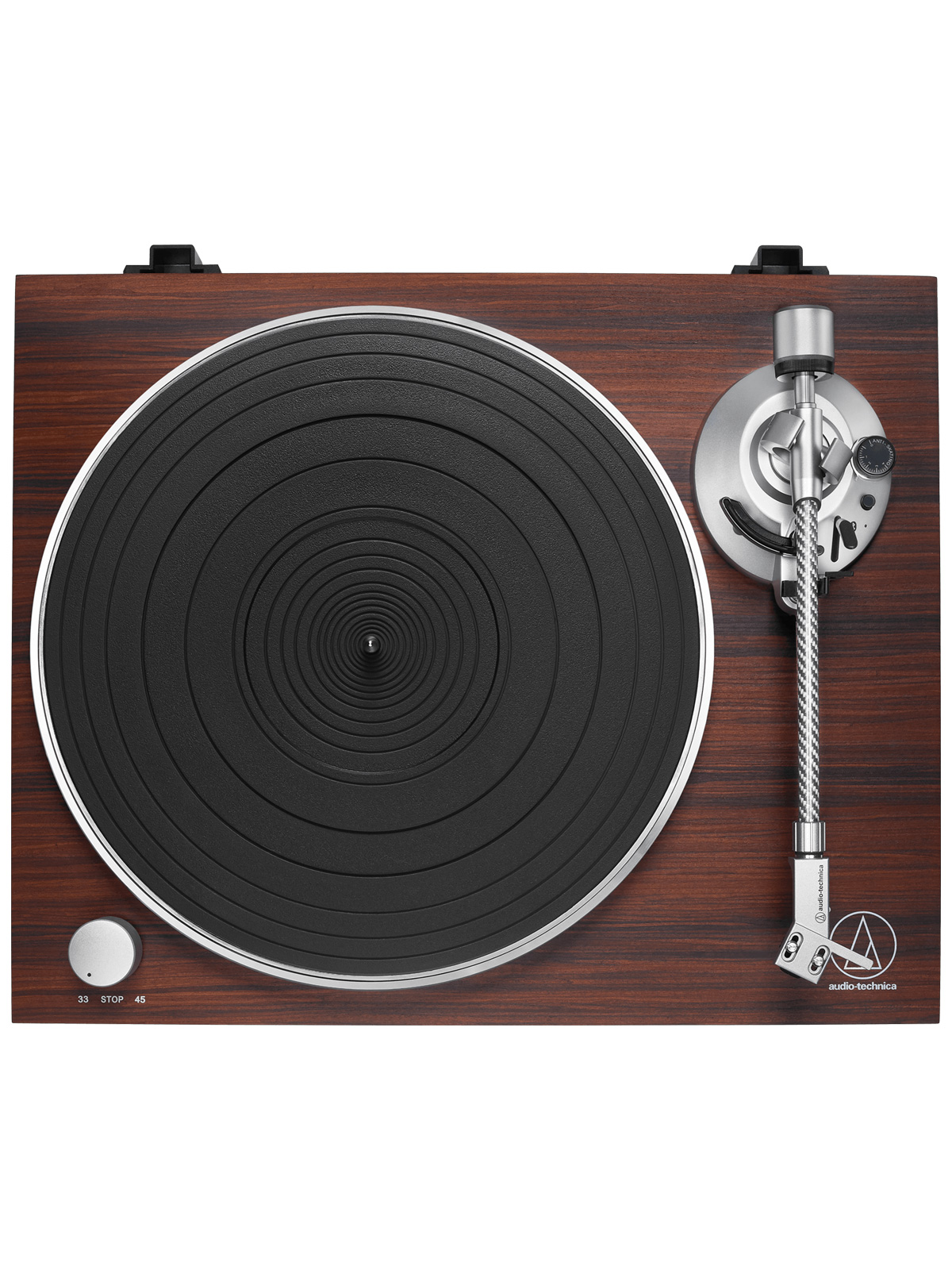 Audio-Technica AT-LPW50BT-RW Wireless Turntable and AT-SP3X Speakers Bundle - Image 2