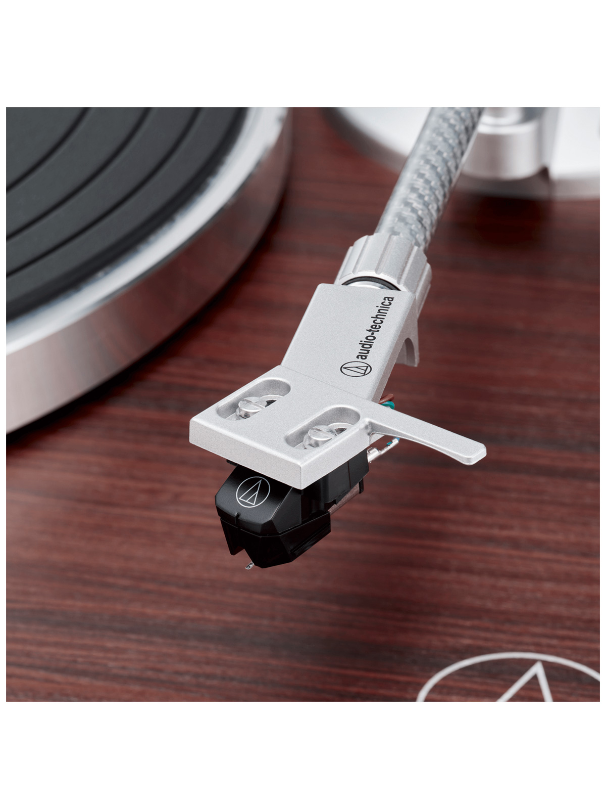 Audio-Technica AT-LPW50BT-RW Wireless Turntable and AT-SP3X Speakers Bundle - Image 5