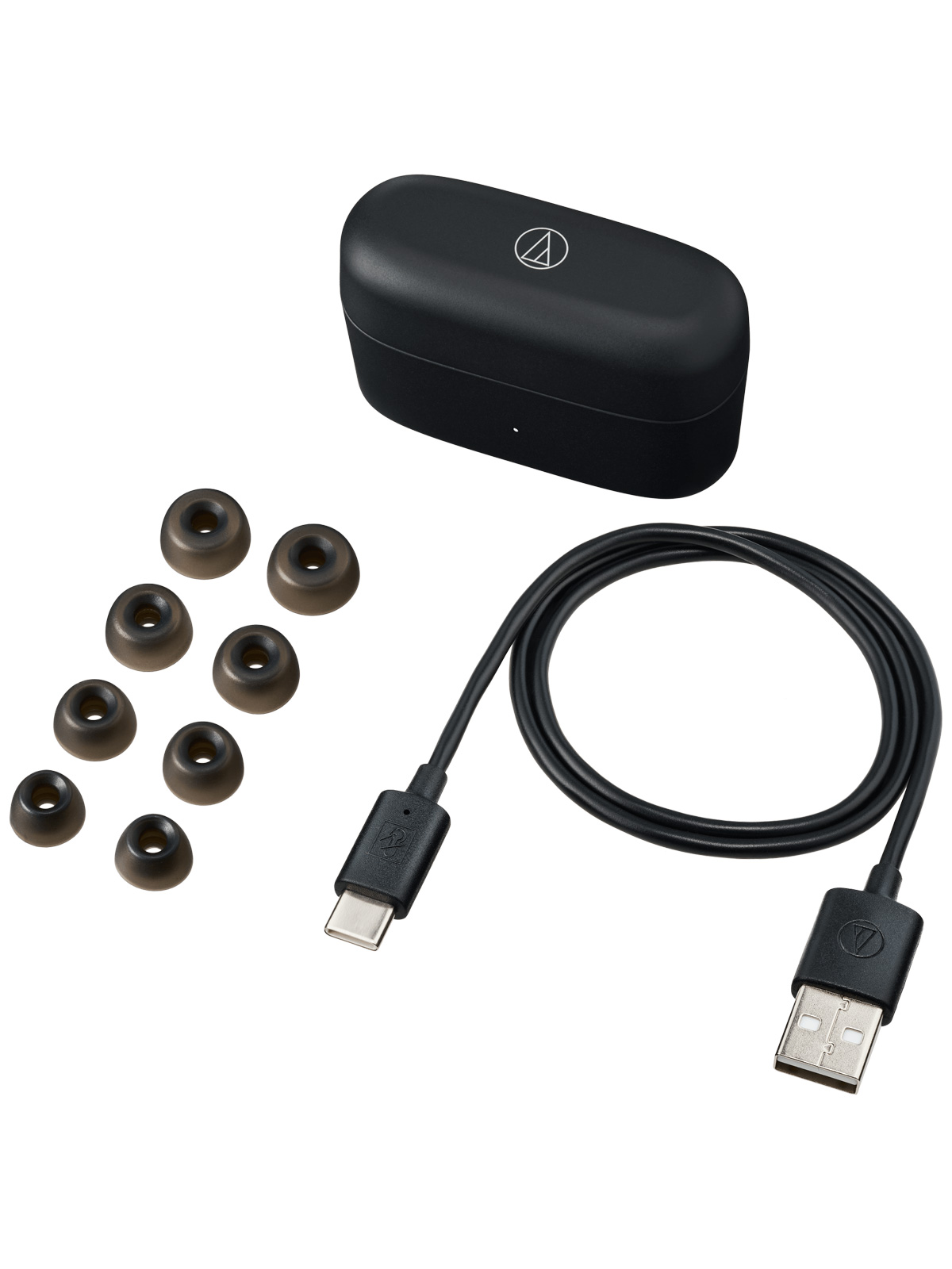 Audio-Technica ATH-CKS30TW+ True Wireless Noise Canceling Earbuds Matt Black - Image 3