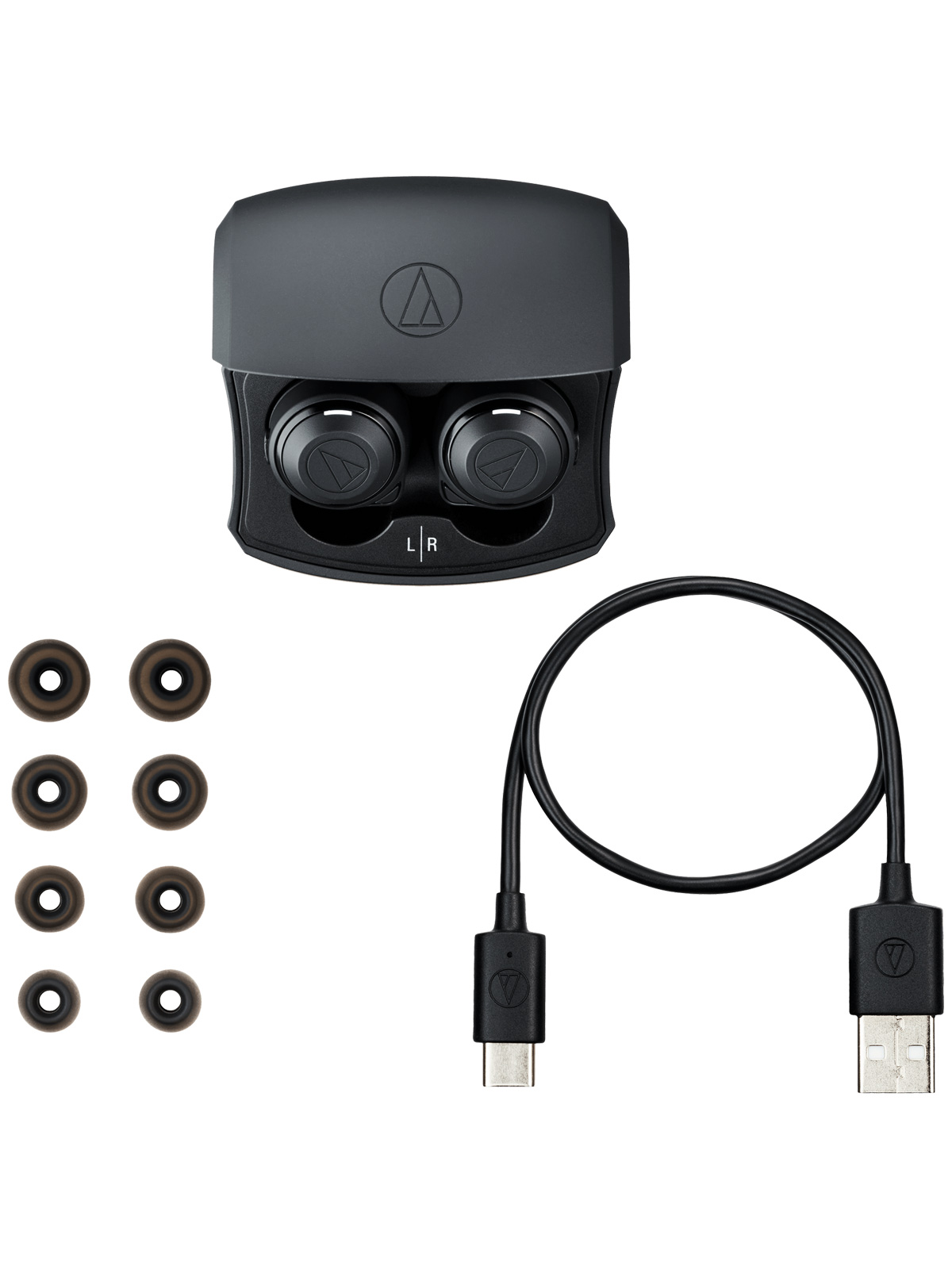 Audio-Technica ATH-CKS50TW True Wireless Noise Canceling Earbuds Black - Image 6