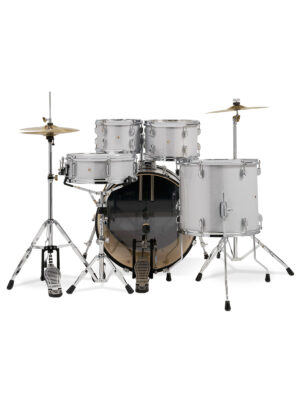 PDP Center Stage 5-Piece Complete Drum Set with Cymbals Diamond White Sparkle
