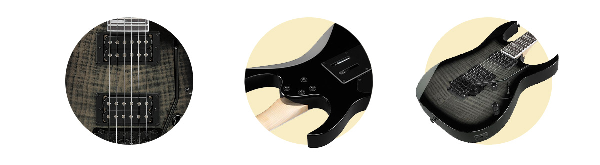 Ibanez GRG320FA Transparent Black Sunburst