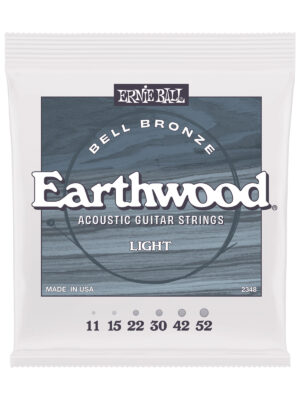 Ernie Ball Light Earthwood Bell Bronze Acoustic Guitar Strings 11-52
