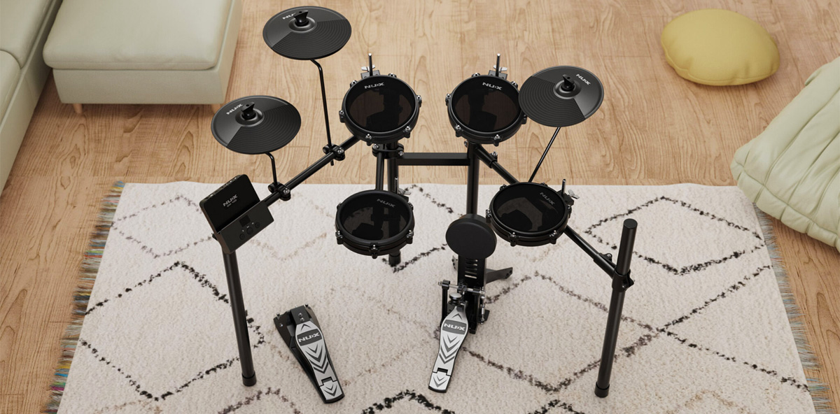 NUX DM-110 Electronic Drum Kit with Mesh Heads