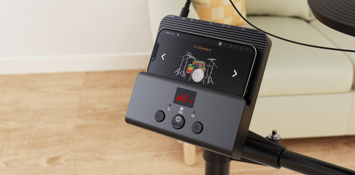 NUX DM-110 Electronic Drum Kit with Mesh Heads