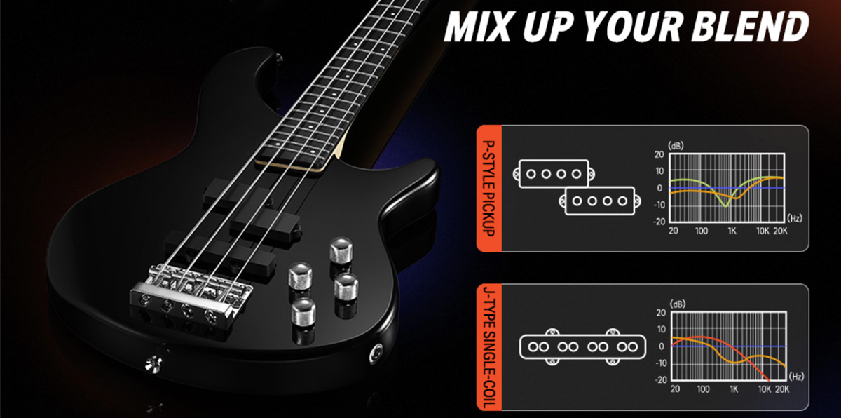 Donner DPJ-100 Bass Guitar Kit