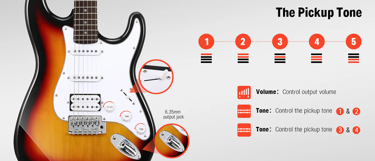 Donner DST-100 Left-Handed Electric Guitar Kit