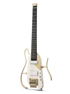 Donner HUSH-X Pro Travel Electric Guitar Kit White-Luxe