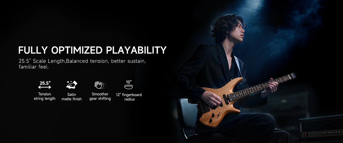 Donner NHL-500 Headless Electric Guitar