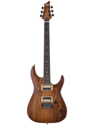 Schecter C-1 Exotic Spalted Maple Satin Natural Vintage Burst
