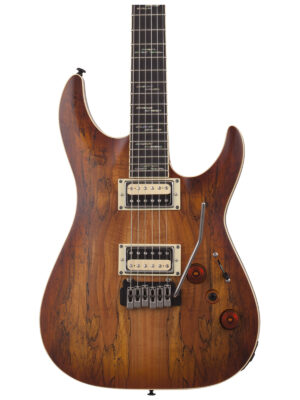 Schecter C-1 Exotic Spalted Maple Satin Natural Vintage Burst