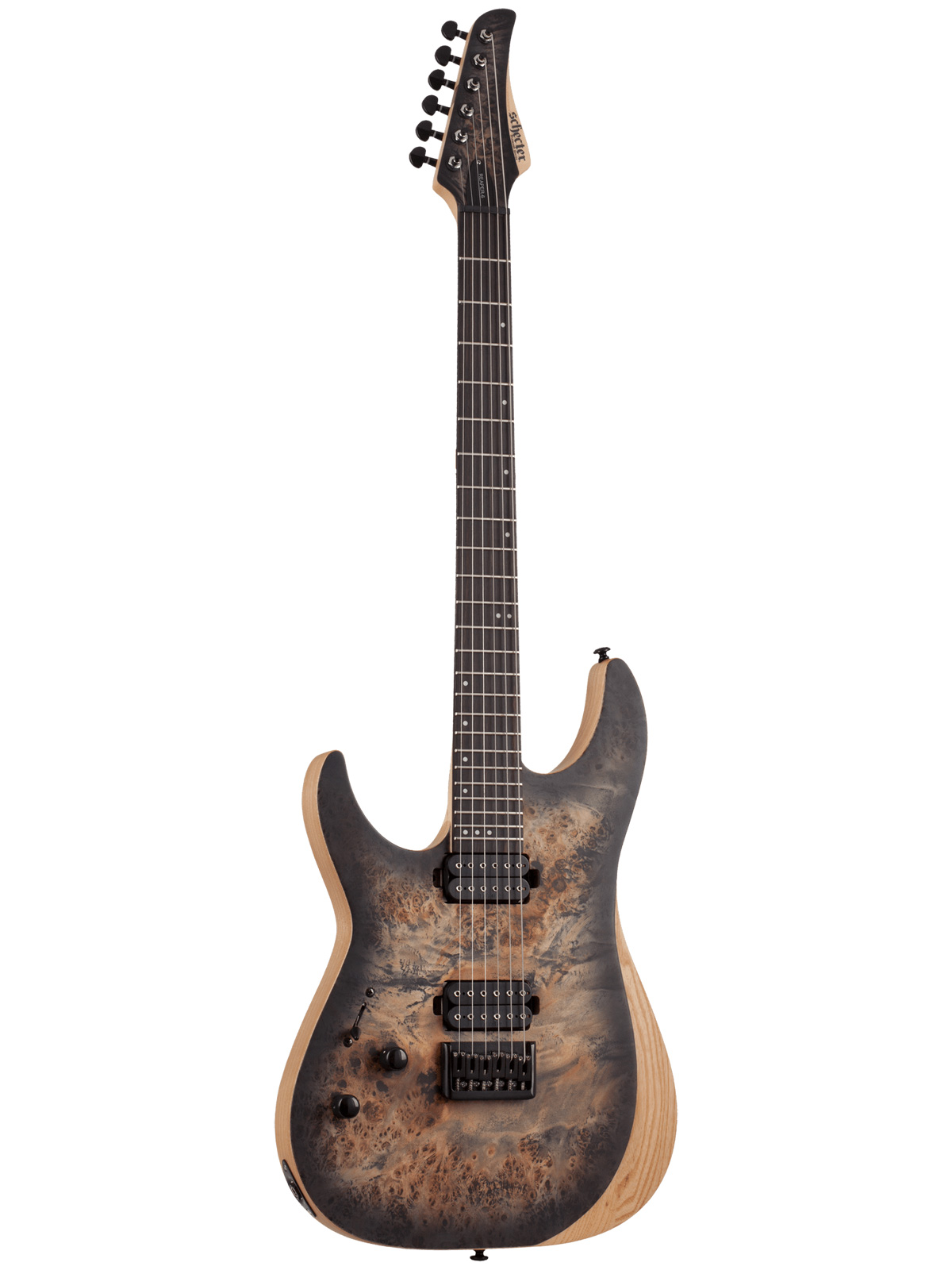schecter-reaper-6-left-handed-satin-charcoal-burst