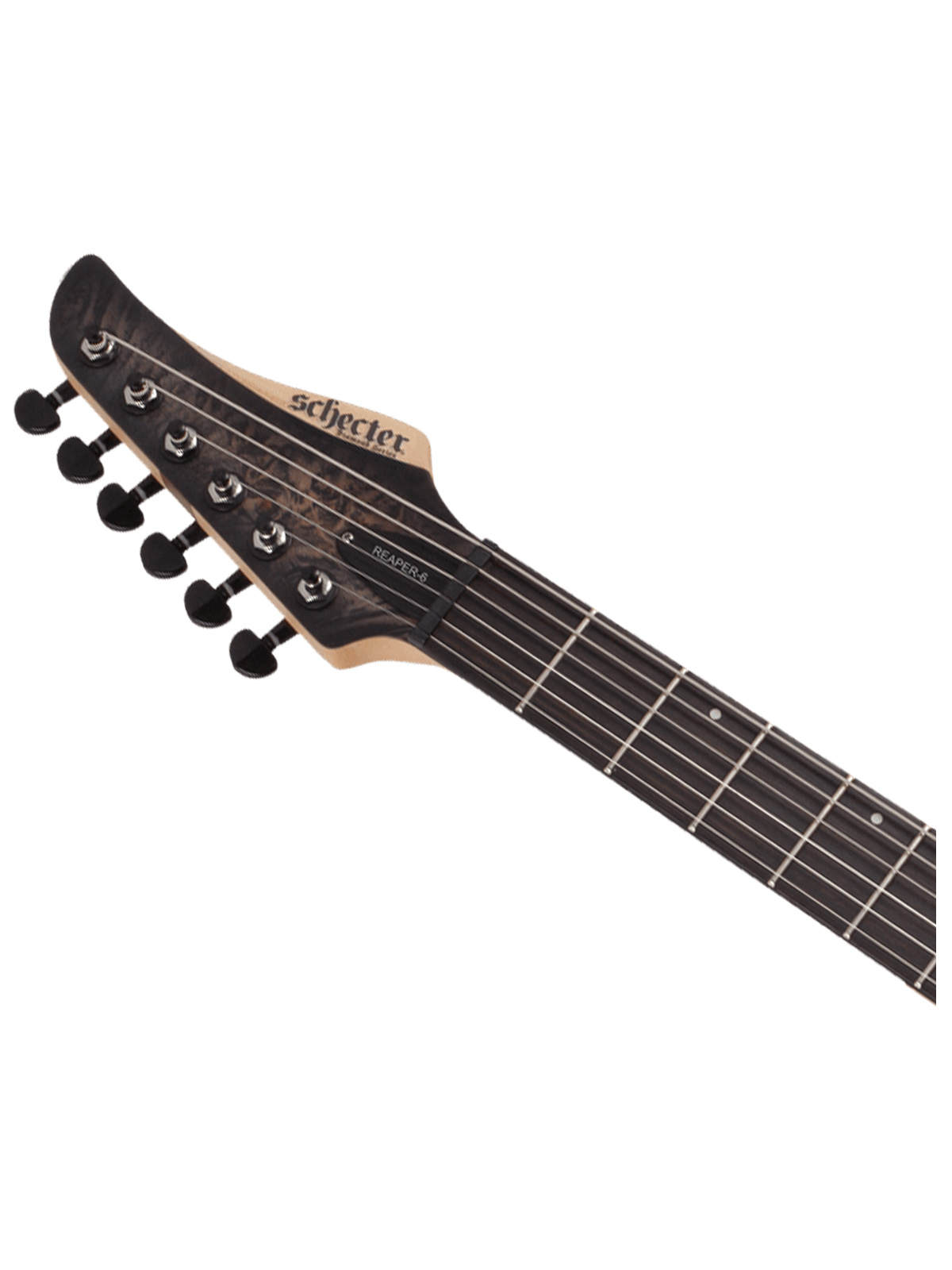 Schecter Reaper-6 Left Handed Satin Charcoal Burst