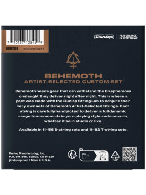 Dunlop Behemoth Artist-Selected Custom Guitar Strings 11-56