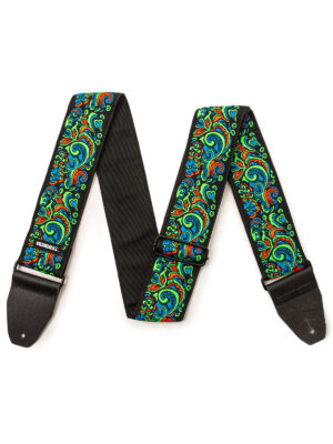 Dunlop Jimi Hendrix Blacklight Love Drops Blue Strap