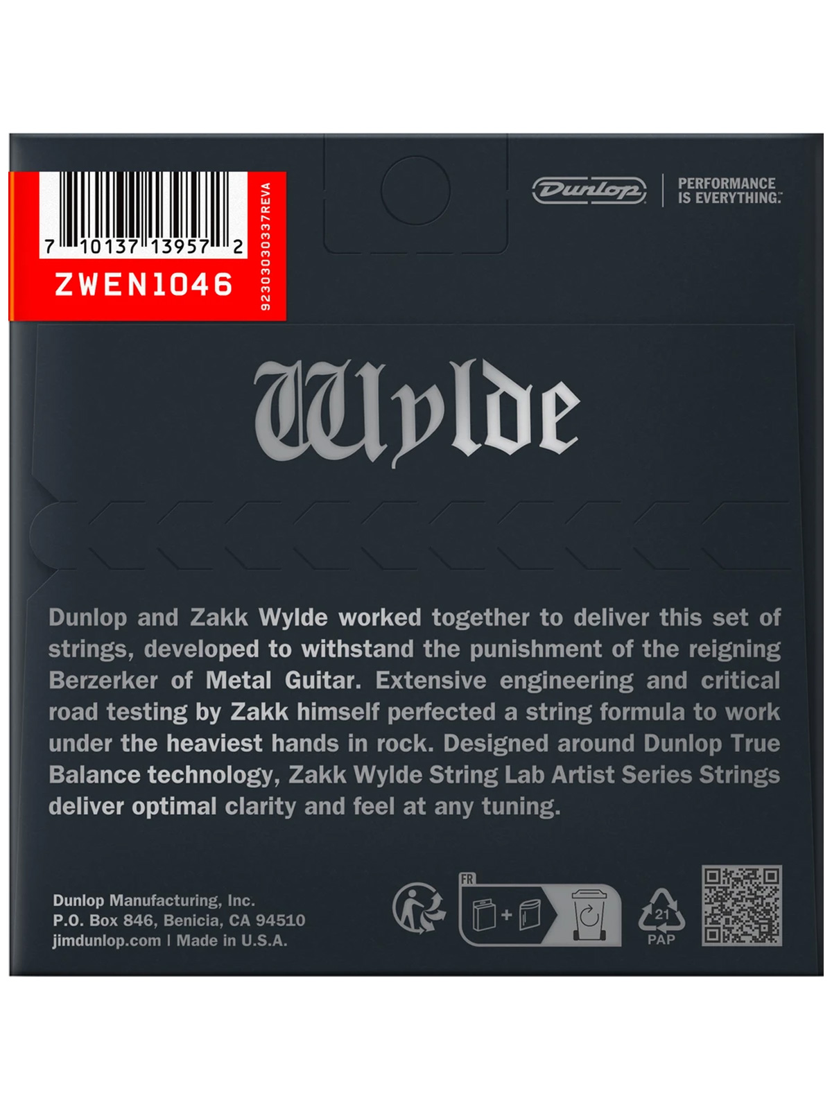 Dunlop Zakk Wylde Electric Strings 10-46