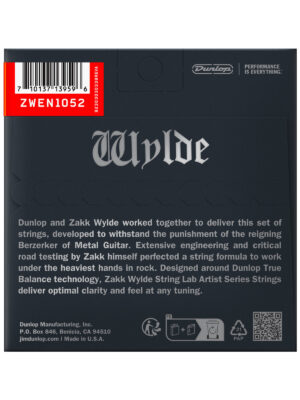 Dunlop Zakk Wylde String Lab Electric Guitar Strings 10-52 Gauge