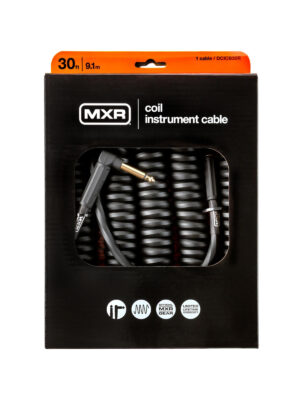 MXR Coil Instrument Cable Right/Straight 30ft Black