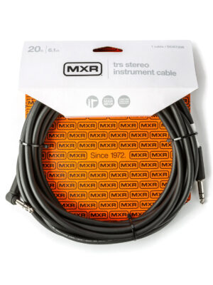 MXR TRS Stereo Instrument Cable Right/Straight 20ft