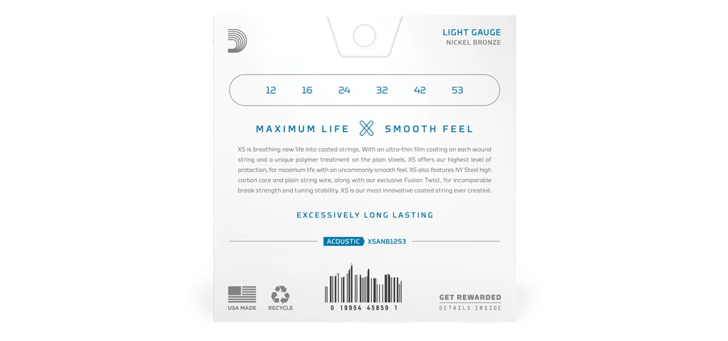 D'Addario XS Nickel Bronze